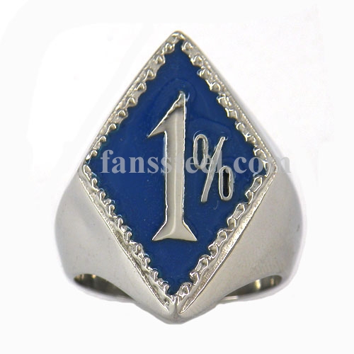 FSR09W95BL motor cycle one percent biker ring - Click Image to Close